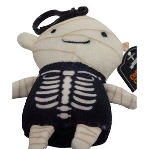 Costume Critters Mummy as Skeleton  Keychain Clip Super Soft Plush Halloween